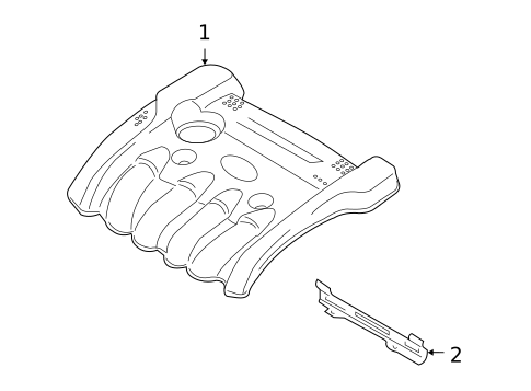 Engine Appearance Cover for 2008 Kia Optima #0