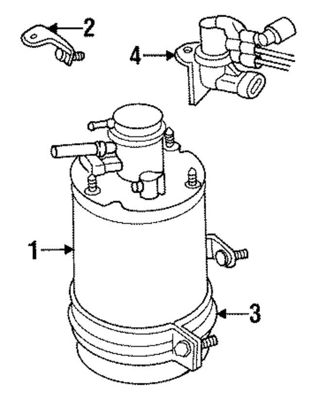5264878AA - Emission System: Vapor Canister Lower Bracket for Mopar Image