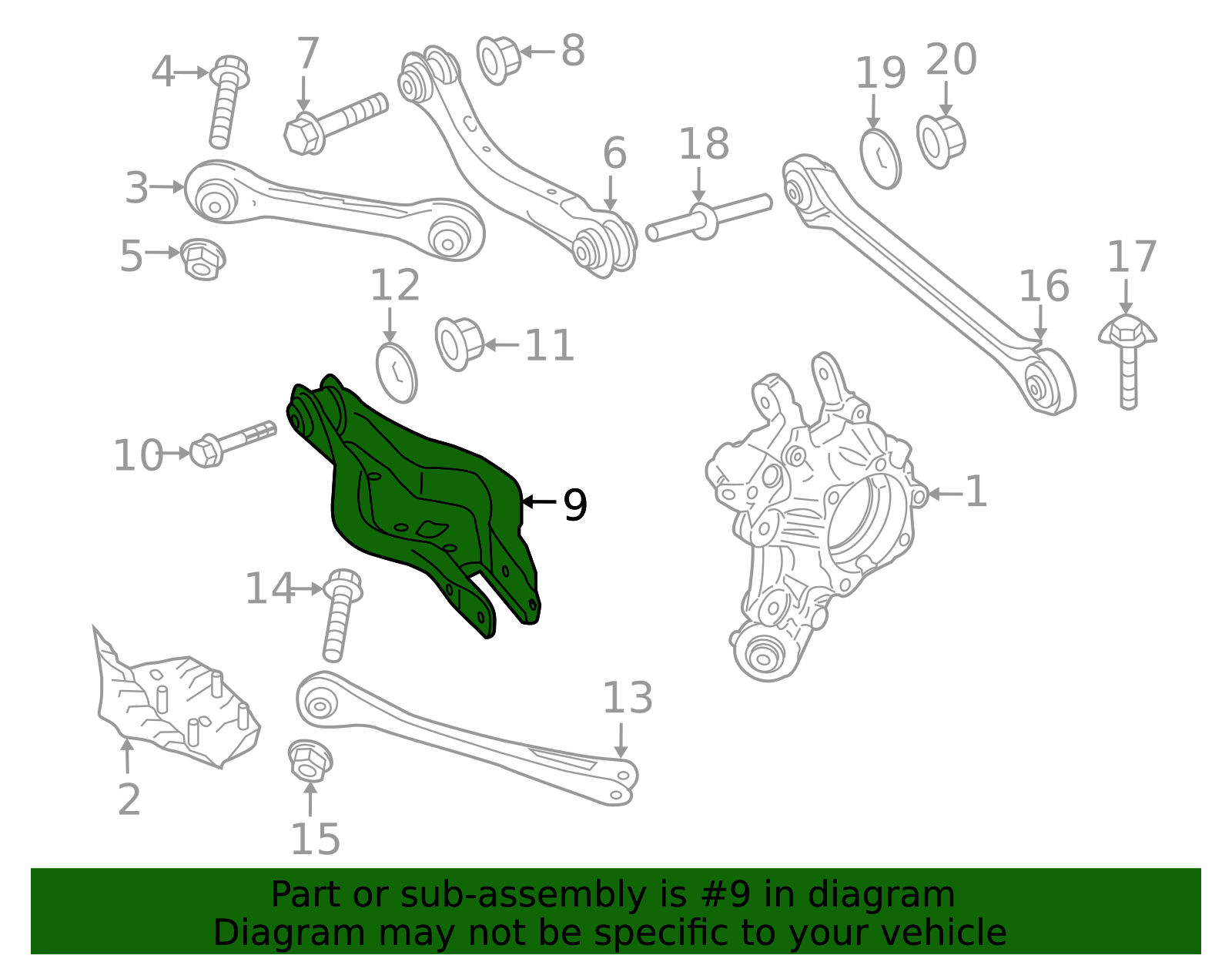 33-32-6-884-694 - Lower Control Arm 2012-2026 BMW | BMWPartsDirect.com