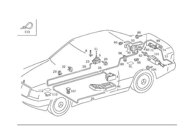 6040780145 - Vacuum System: Distributor for Mercedes-Benz Image image