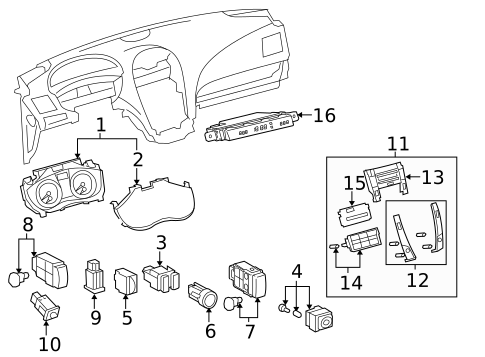 Trunk for 2011 Lexus ES350 #0