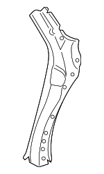 971810521YGRV - Body: Lock Pillar for Porsche Image
