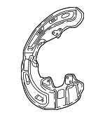 4778111010 - Brakes: Splash Shield for Lexus: LC500, LC500h, LS500, LS500h Image