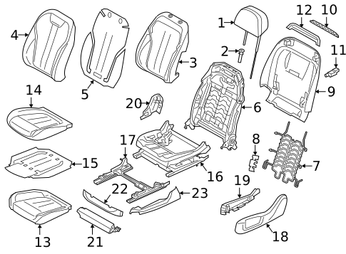 Heated Seats for 2020 BMW 540i #2