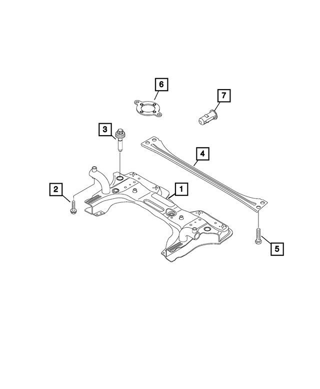 68268820AA - : Front Suspension Reinforcement for Mopar Image