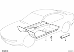 51478118733 - Vehicle Trim: Floor Covering for BMW: 840Ci, 840i, 850Ci, 850CSi Image image