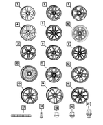 4755461AA - : Aluminum Wheel, Front Or Rear for Mopar Image