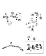 6502847 - Emission Controls: Hex Head Bolt And Washer, Mounting for Mopar Image