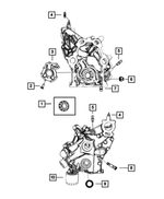 5037947AA - 8.4L Gas; Engine: Oil Pump Rotor Set for Mopar Image