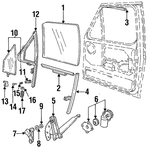 Rear Door for 1997 Ford F-250 HD #1