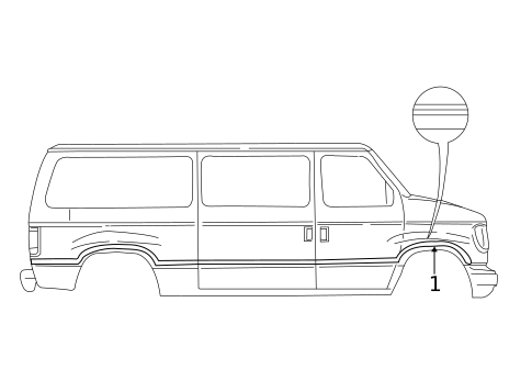 Stripe Tape for 1993 Ford E-350 Econoline #1