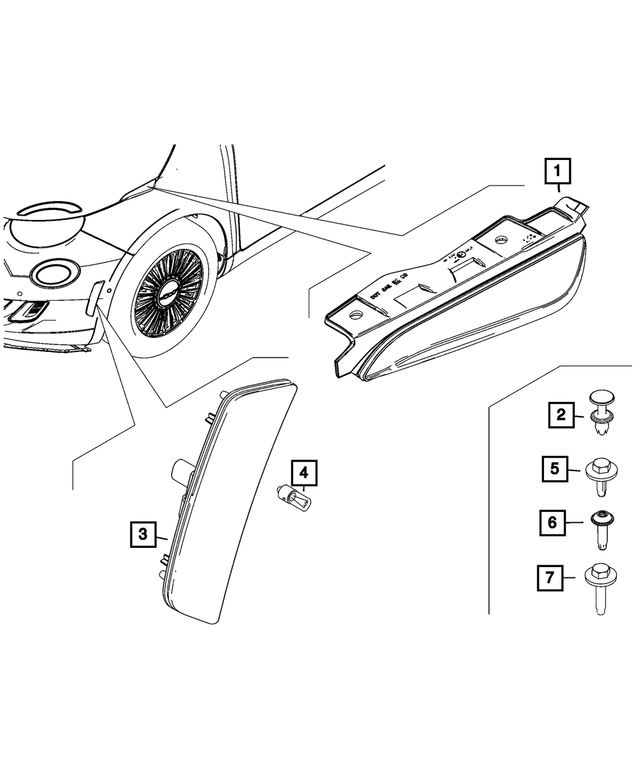68656440AA - : Side Marker Lamp, Left for Mopar Image