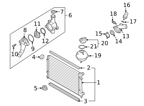 Radiator & Components for 2025 Volkswagen Taos #19