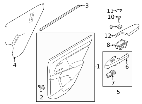 Interior Trim - Front Door for 2017 Kia Sportage #1