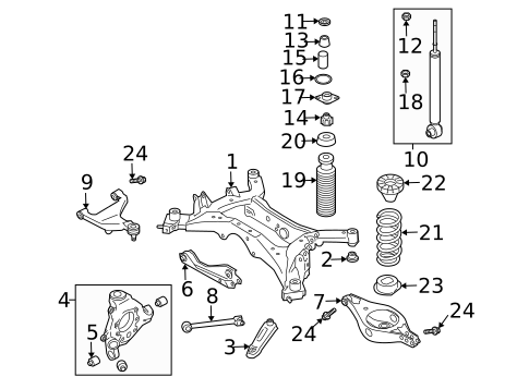 Rear Suspension for 2007 Nissan Murano #2