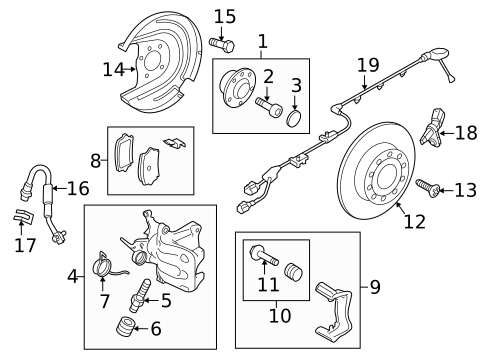 Rear Brakes for 2018 Volkswagen Golf Alltrack #0