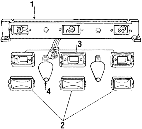 Clearance Lamps for 1990 Ford F-350 #0