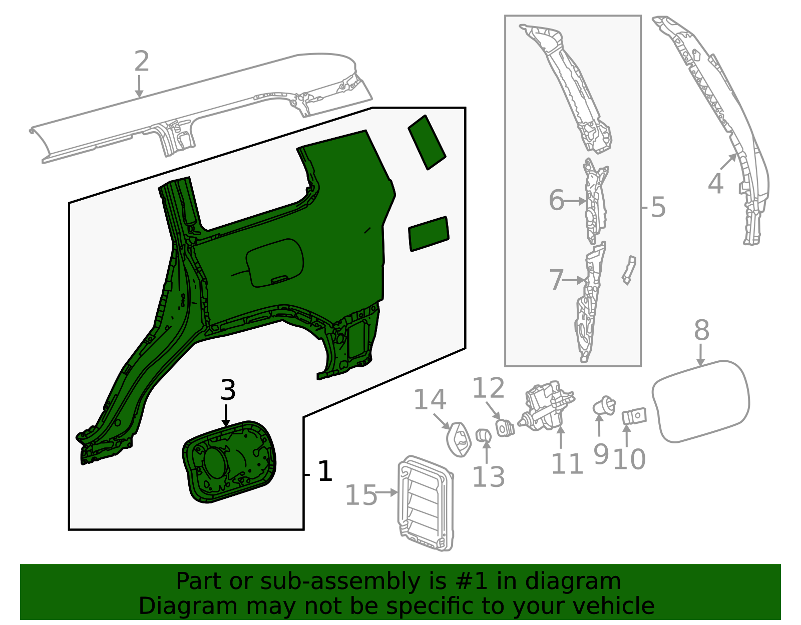 2024-2025 Toyota Land Cruiser Quarter Panel 61602-60B10 | Frontier