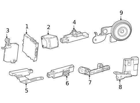 Keyless Entry Components for 2016 Toyota Mirai #0