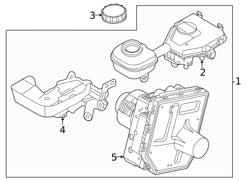Master Cylinder - Components On Dash Panel for 2026 Volvo EC40 #1