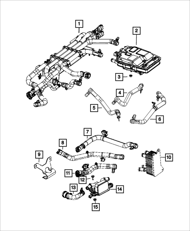 68238393AB - Cooling: Coolant Hose for Mopar Image image