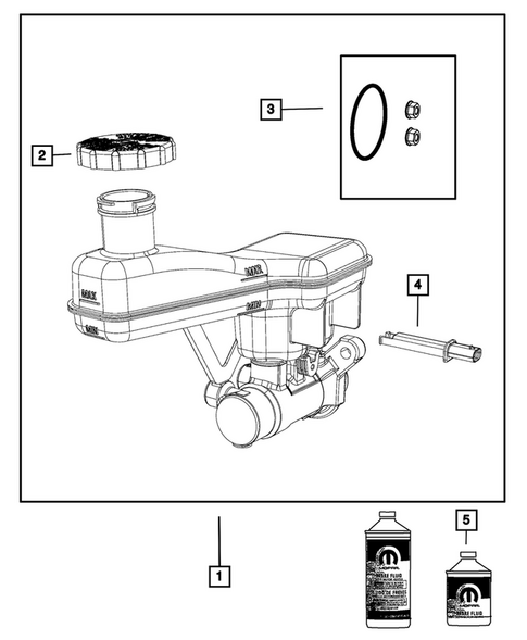 Brake Master Cylinder for 2027 Chrysler Pacifica #0