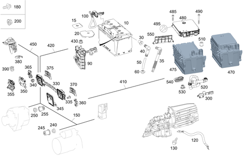 Battery, Starter/Alternator Cable for 2019 Mercedes-Benz E53 AMG #0