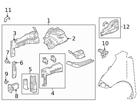 Structural Components & Rails for 2017 Chevrolet Spark #0