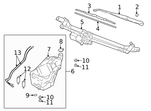 Front Wipers for 2006 Isuzu Ascender #0