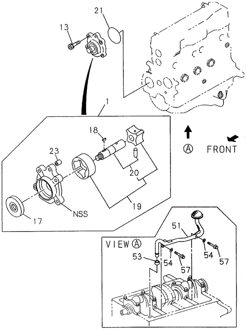 Oil Pump - Oil Strainer (DX) for 1996 Honda Passport #0