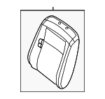 876509JB1A - Body: Seat Back Assembly for Nissan Image