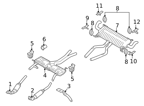 Exhaust Components for 2005 Land Rover Range Rover #0