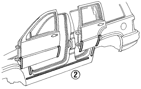 Stripe Tape for 1995 Jeep Grand Cherokee #0