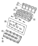 R6857034AC - : Cylinder Head, Remanufactured for Mopar Image