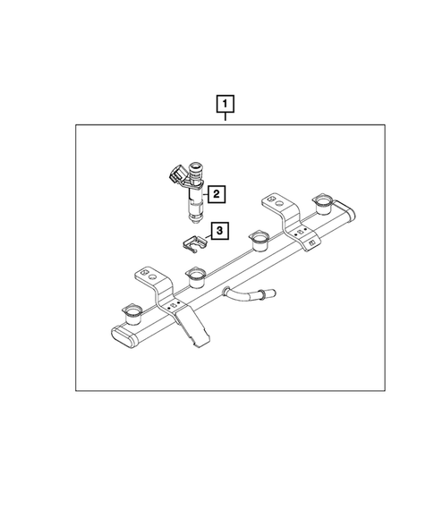 Fuel Rail and Injectors for 2015 Jeep Renegade #0