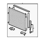 80110SJCA01 - : 2006-2014 Honda Ridgeline - Condenser for Honda: Ridgeline Image