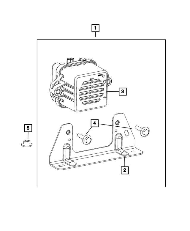 « 68575969AA –  : Avant Ensemble De Haut-parleur pour Mopar Image »