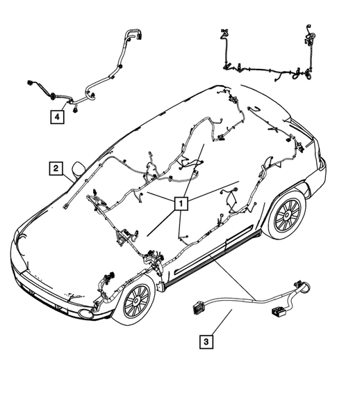 Wiring-Body and Accessories for 2013 Jeep Compass #0
