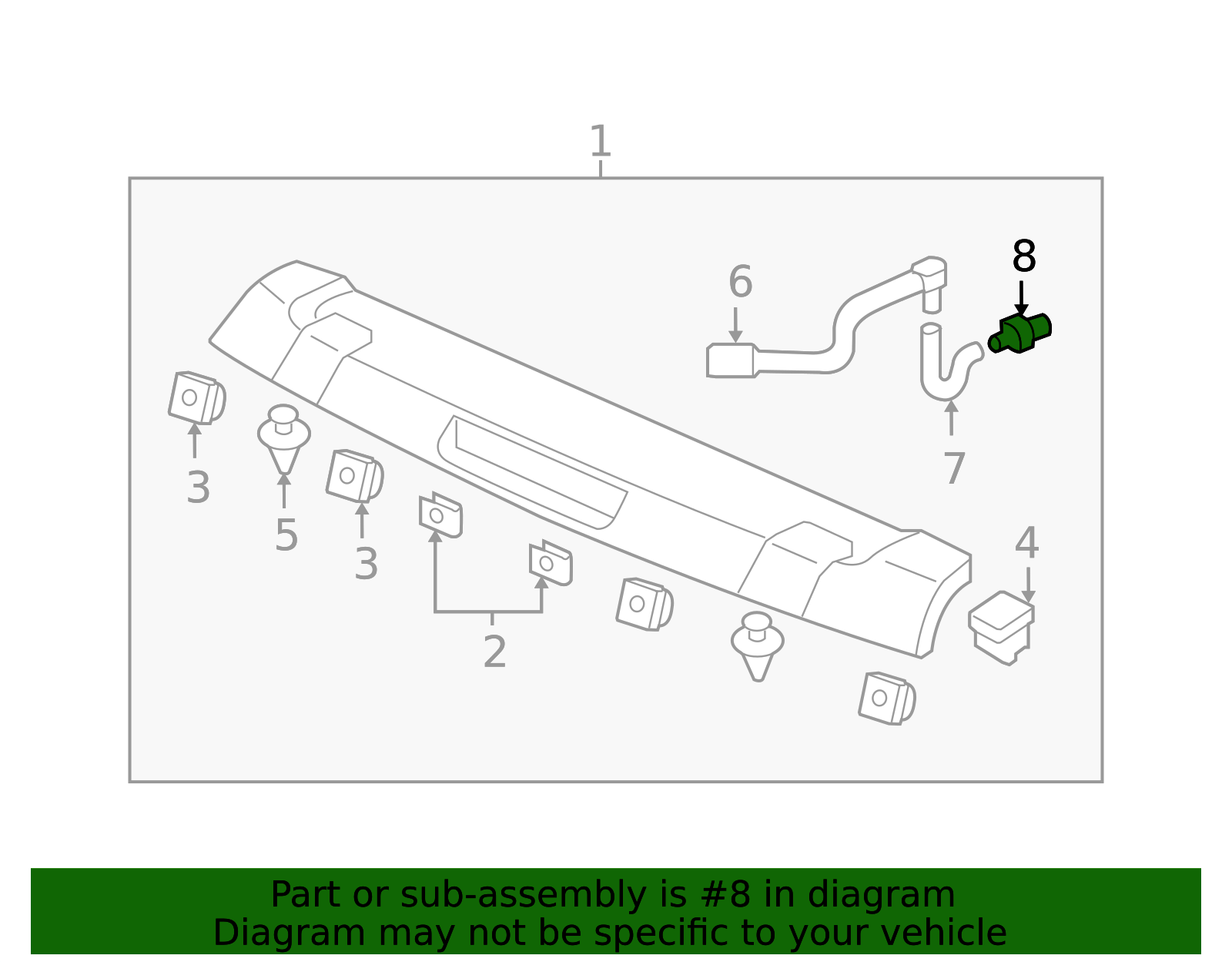 2009-2015 Honda Pilot Lift-Gate Washer Hose Adapter 76830-SZA-A11 | OEM ...