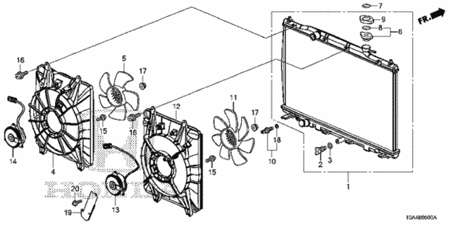 Radiator for 2013 Honda CR-V #0