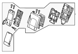 893004Z000R5X - : Seat Back Assembly for Hyundai Image