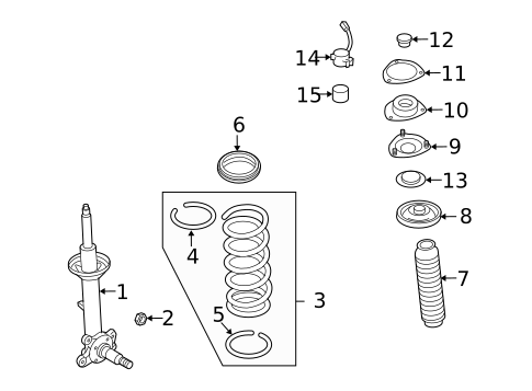 Struts & Components for 2002 INFINITI Q45 #0