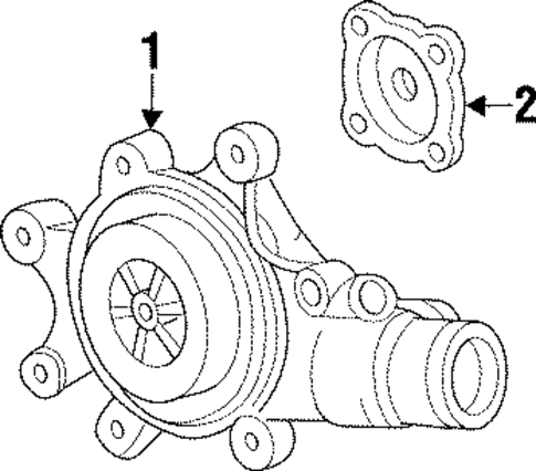 Water Pump for 1994 Dodge Viper #0