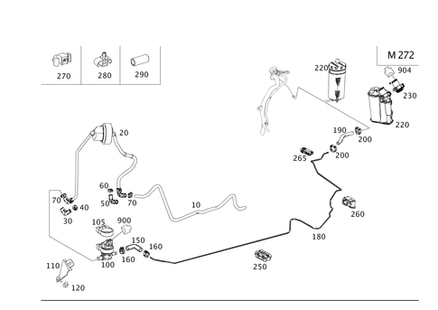 Evaporative Emission Control System for 2013 Mercedes-Benz GLK350 #0
