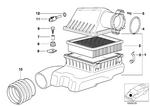 13711702194 - Fuel Preparation System: Intake Muffler for BMW Image