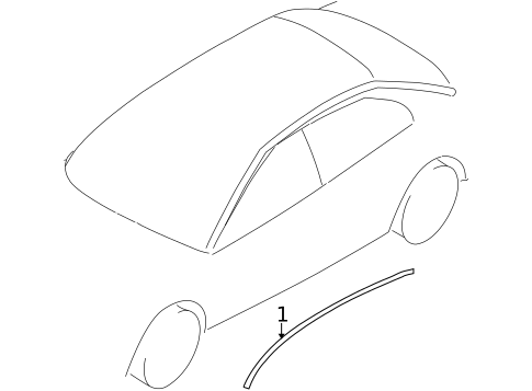 Exterior Trim - Roof for 2011 Mitsubishi Galant #0