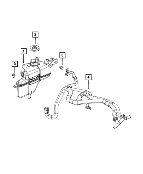 Engine Coolant Reservoir (Bottle) for 2010 Jeep Patriot #1