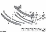 51117267672 - : Carrier, Bumper Front for BMW Image