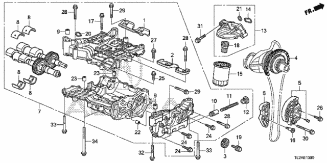 Oil Pump (L4) for 2014 Acura TSX #0