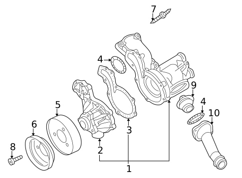 Brackets, Flanges & Hangers for 2001 Volkswagen Cabrio #0